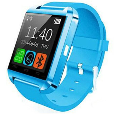 Smartwatch iUni U8+, BT, LCD 1.44 inch, Notificari, Light Blue